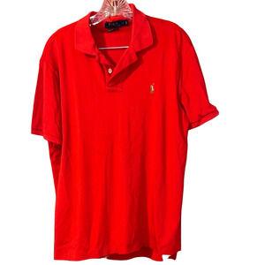 Polo by Ralph Lauren Red Classic Polo Shirt Cotton L